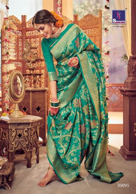 Shangrila By Shamiyana Silk Heavy Silk Wedding Wear Saree collection