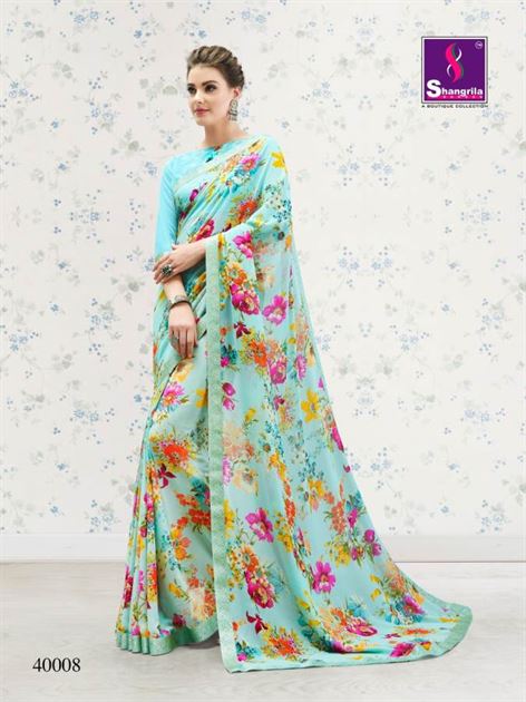 Shangrila by Nirvana vol 4 Exclusive Floral Prints Sarees Collection
