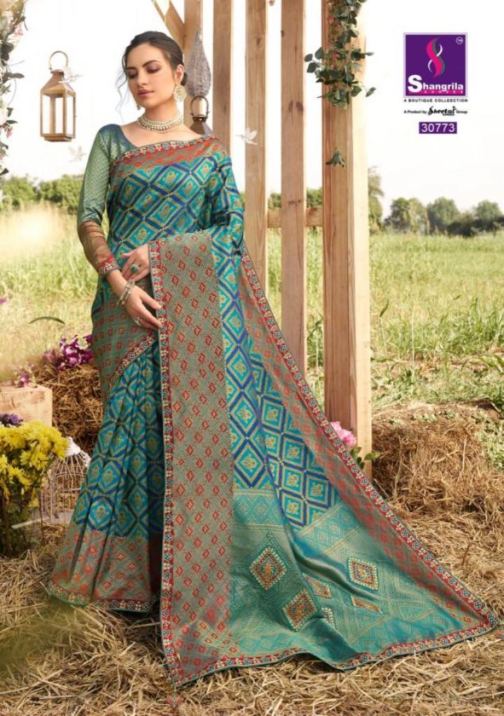 Shangrila presents  Kalakanya Designer  Saree 