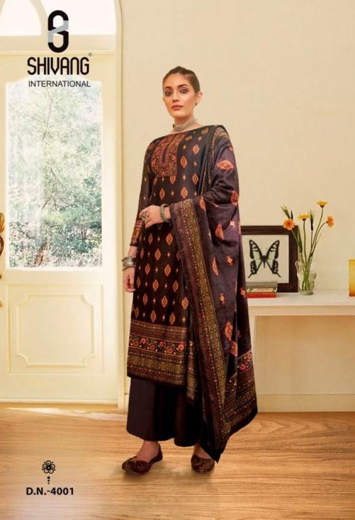 Shivang Kuchh Khaas Pure Velvet Pashmina Dress Material wholesale