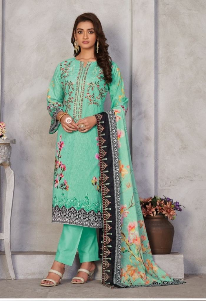 Shraddha Bin Saeed Lawn Collection Vol 3 Lawn Cotton Embroidery Salwar Kameez