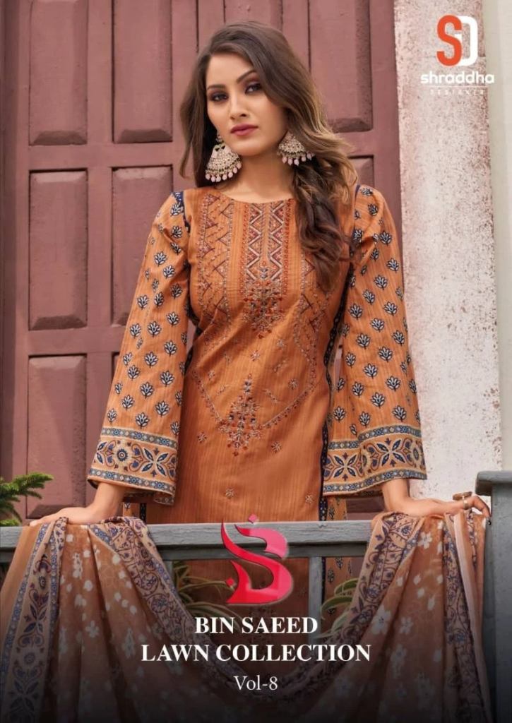 Shraddha Bin Saeed Lawn Collection Vol 8 Pakistani Suit