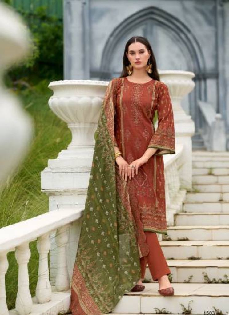 Shraddha Bin Saeed Lawn Collection Vol 15 Pakistani Suit 