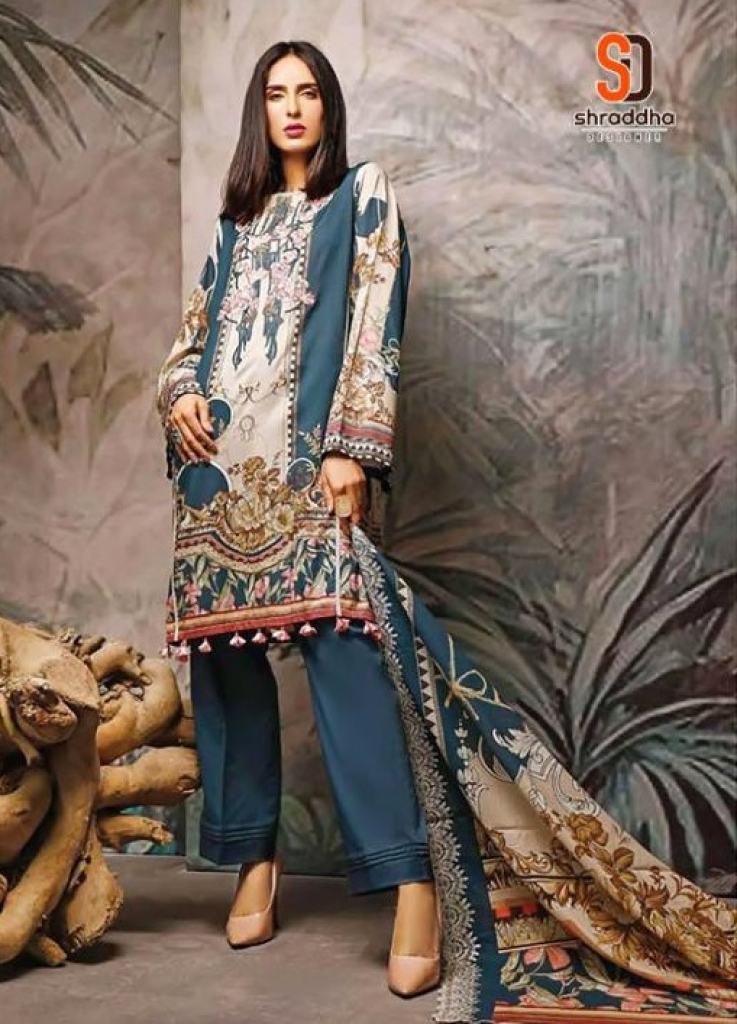 Shraddha Marjjan Remix Lawn Cotton Pakistani Salwar Kameez