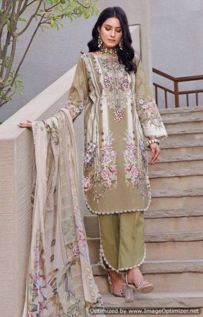 Shraddha Ombre Cotton Printed Pakistani Salwar Kameez catalog 