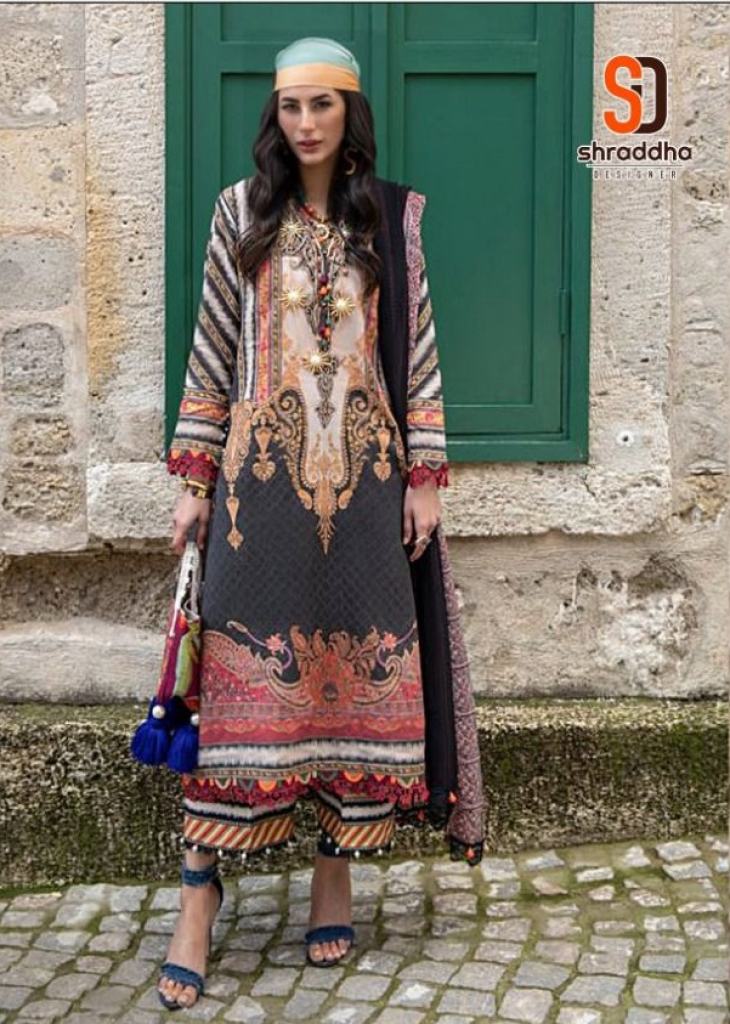 Shraddha Sana Safinaz Muzlin 22 Vol 2 Lawn Cotton Embroidery Pakistani Salwar Suits