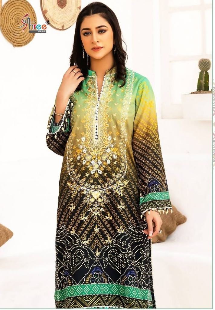 Shree Adan Libaas Chunri Collection Cotton Pakistani Suit Collection 