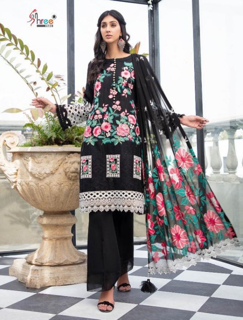  Shree Adan Libaas Schiffli Collection  vol 4 Pakistani Salwar Suits catalog 