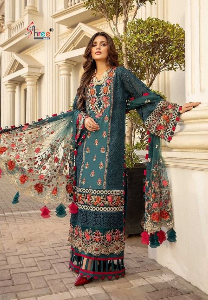 Shree Adan Libaas Schiffli Collection 6 Pakistani Salwar  suits catlog 