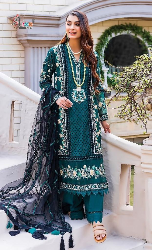 Shree Adan Libaas Schiffli Collection Vol 8 Cotton Embroidery Pakistani Suits