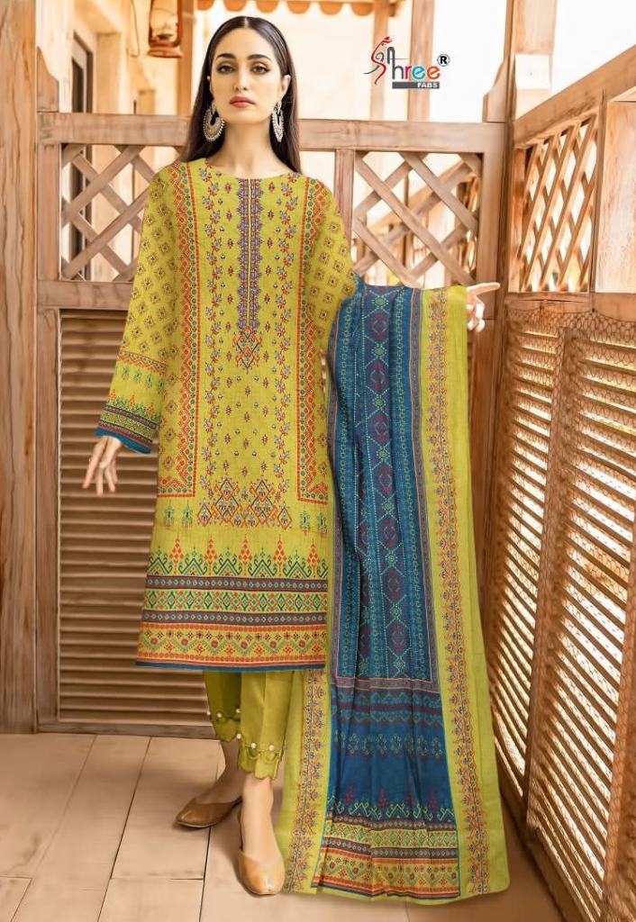 Shree Bin Saeed Lawn Collection Vol 2 Exclusive Pakistani Salwar Suit