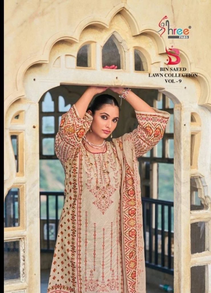 Shree Bin saeed Lawn Collection Vol 9 Pakistani Salwar Suits