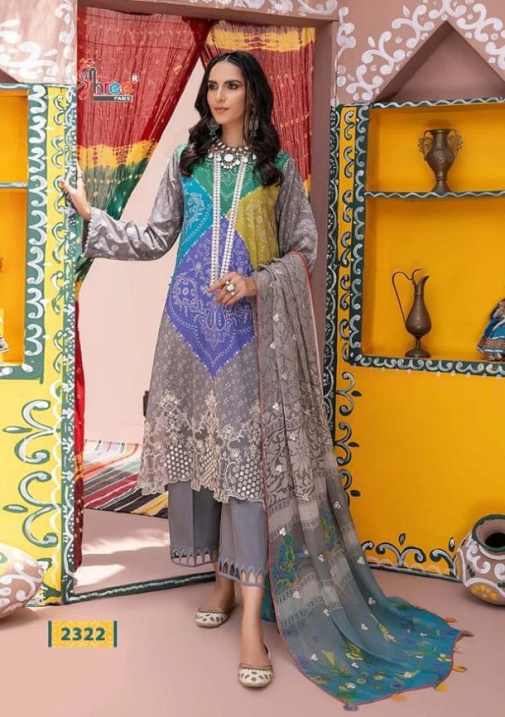 Shree Charizma Signature Chunri Collection  vol 3 Lawn Cotton Print  Embriodery  Pakistani Suits collection