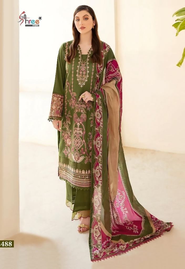 Shree Chevron Luxury Vol 11 Lawn Cotton Pakistani suits collection 