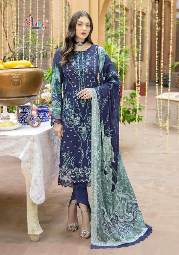 Shree Chevron vol 7 Mini Nx Cotton Embroidery Pakistani Salwar Suits
