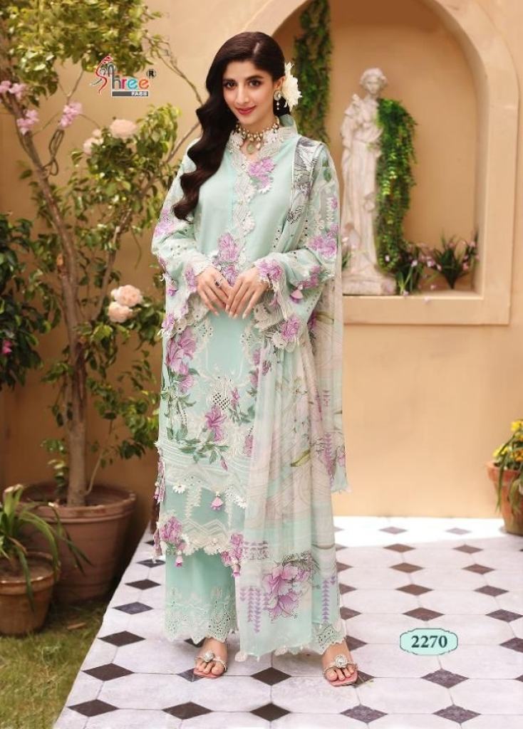  Shree Elaf Summer Collection  vol 3 pure cotton Embroidery Pakistani Salwar Suits Collection