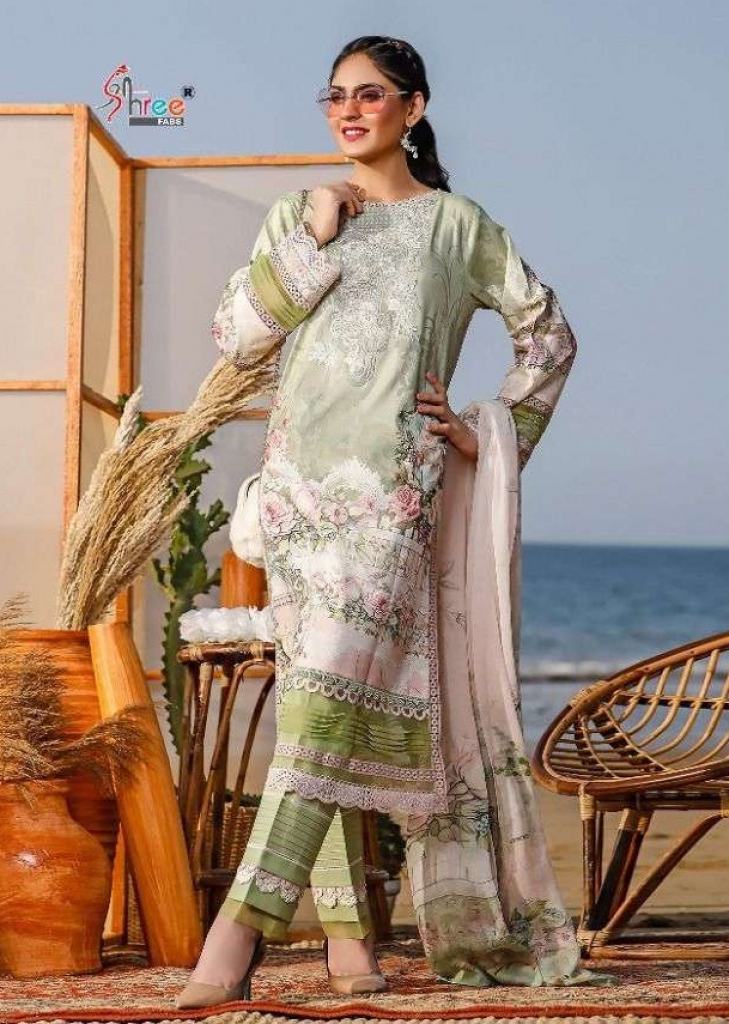 Shree Fab Ayesha Zara Remix Collection Pure Cotton Print Pakistani Suits Catalog 