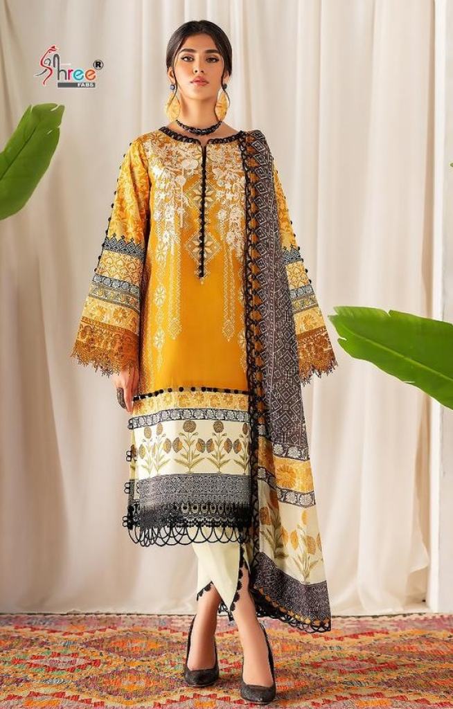 Shree Florance Party Wear Cotton Embroidered Pakistani Suit Collection