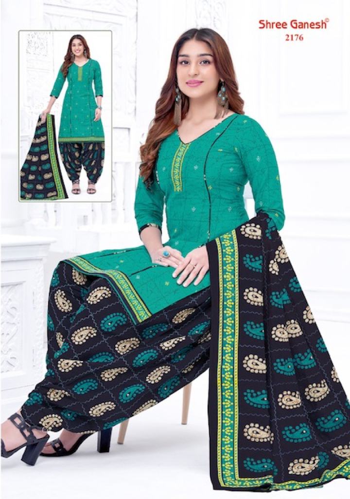 Shree Ganesh Batik Patiyala Special Pure Cotton Batik Printed Dress Materials