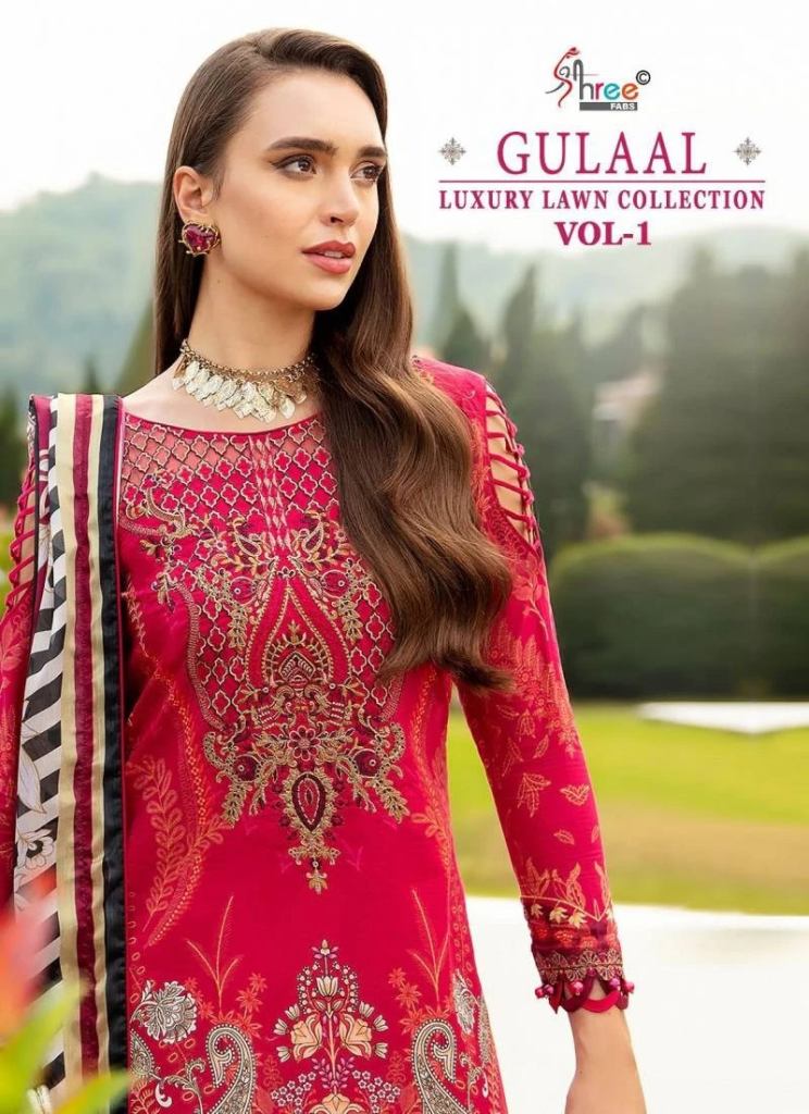 Shree Gulaal Luxury Lawn Vol 1 Pakistani Suit