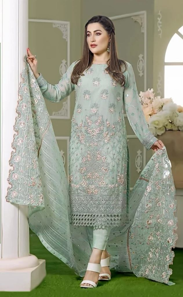 Shree K 1647 Georgette Embroidered Pakistani Suits