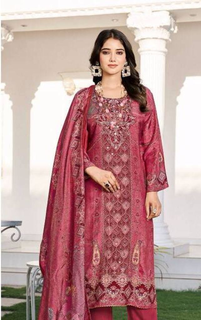 Shree Kt 222 Viscose Printed Salwar Suits 
