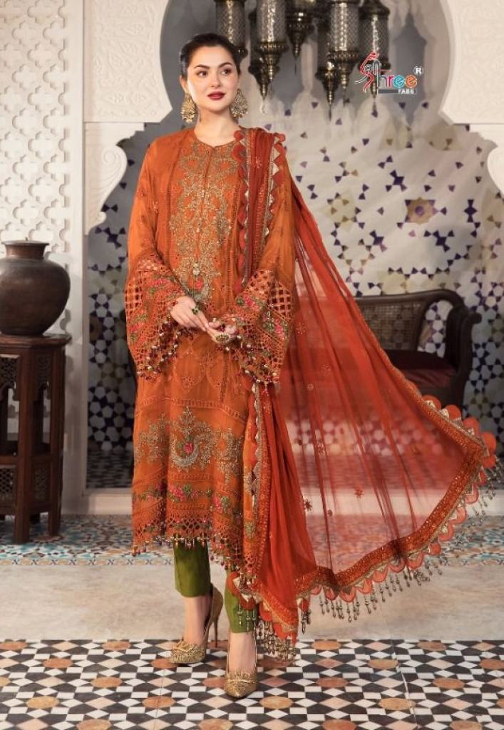Shree Mbroidered Mariya B Vol 16 Catalog Designer Pakistani Georgette Embroidery Salwar Kameez 