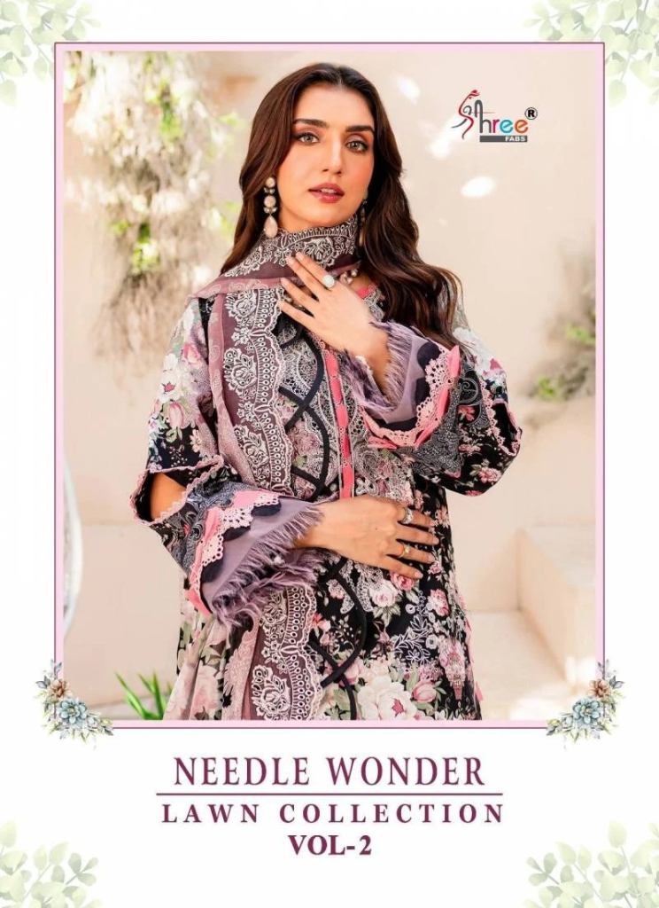 Shree Needle Wonder Lawn Collection Vol 2 Cotton Dupatta