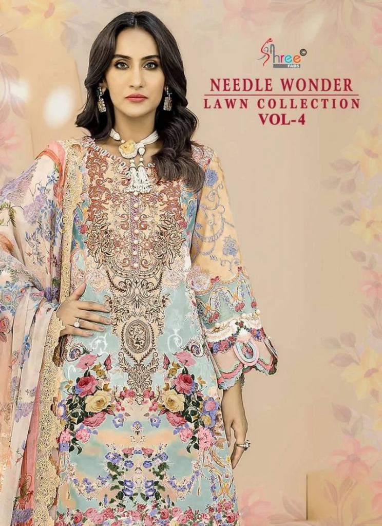 Shree Needle Wonder Lawn Collection Vol 4 Salwar Suits