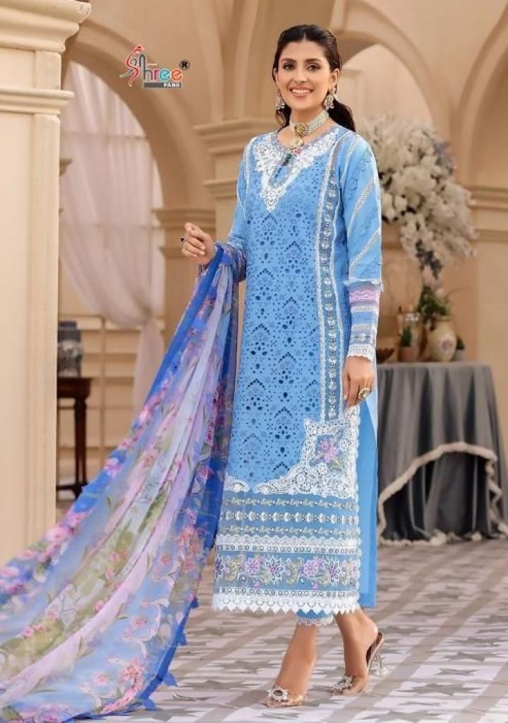 Shree Noor By Saadia Asad Vol 5 Chiffon Dupatta Pakistani Suit Collection