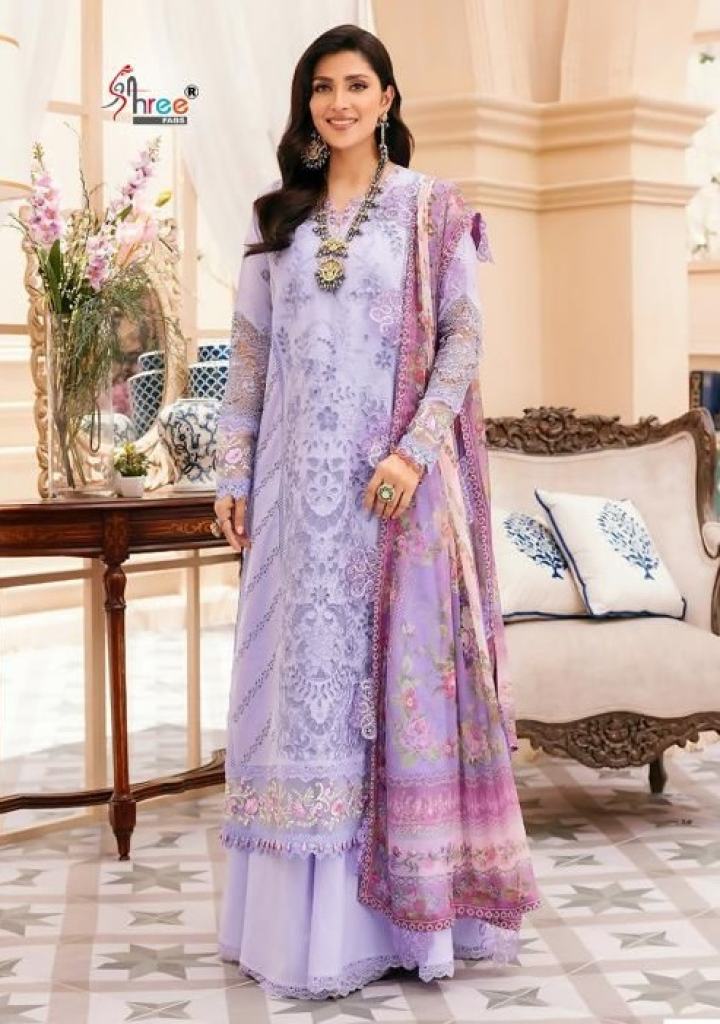 Shree Noor By Saadia Asad Vol 5 Cotton Dupatta Pakistani Suit Collection