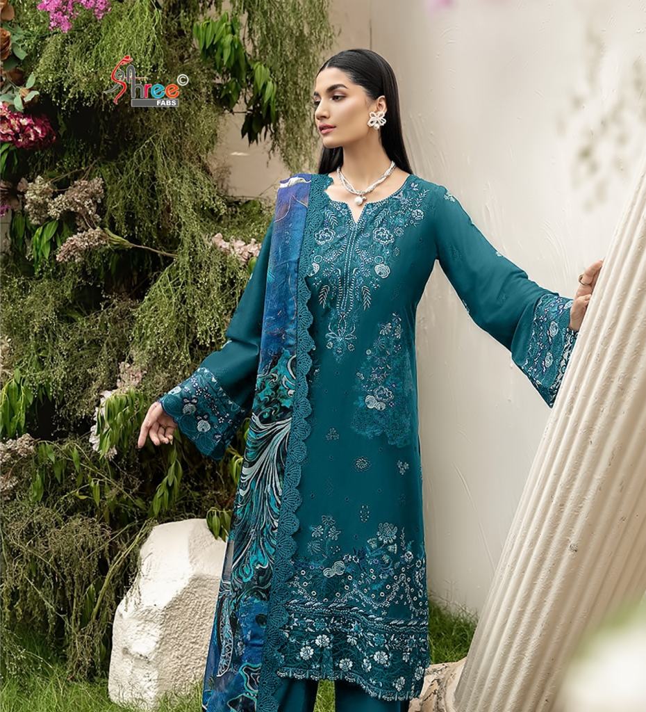 Shree Ombre Lawn Collection 26 Vol 22 Cotton Dupatta Salwar Kameez