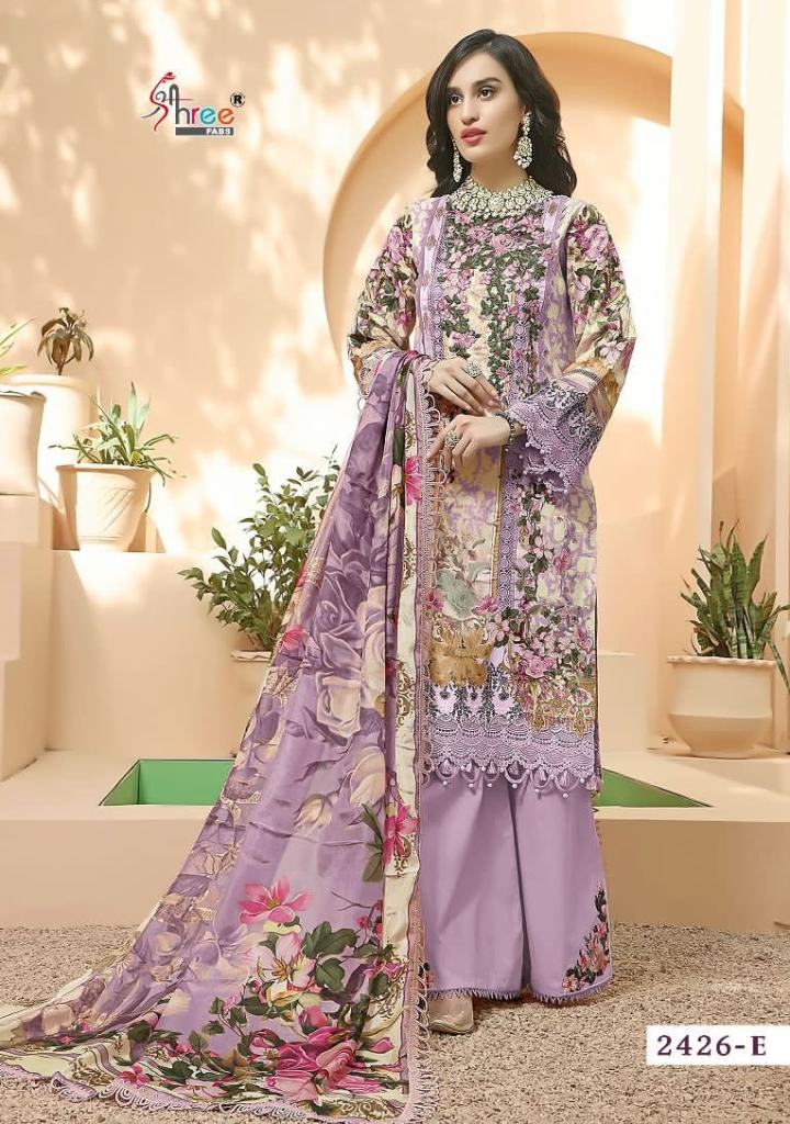 Shree Queens Court Hit Color Edition Cotton Dupatta Pakistani Suit 