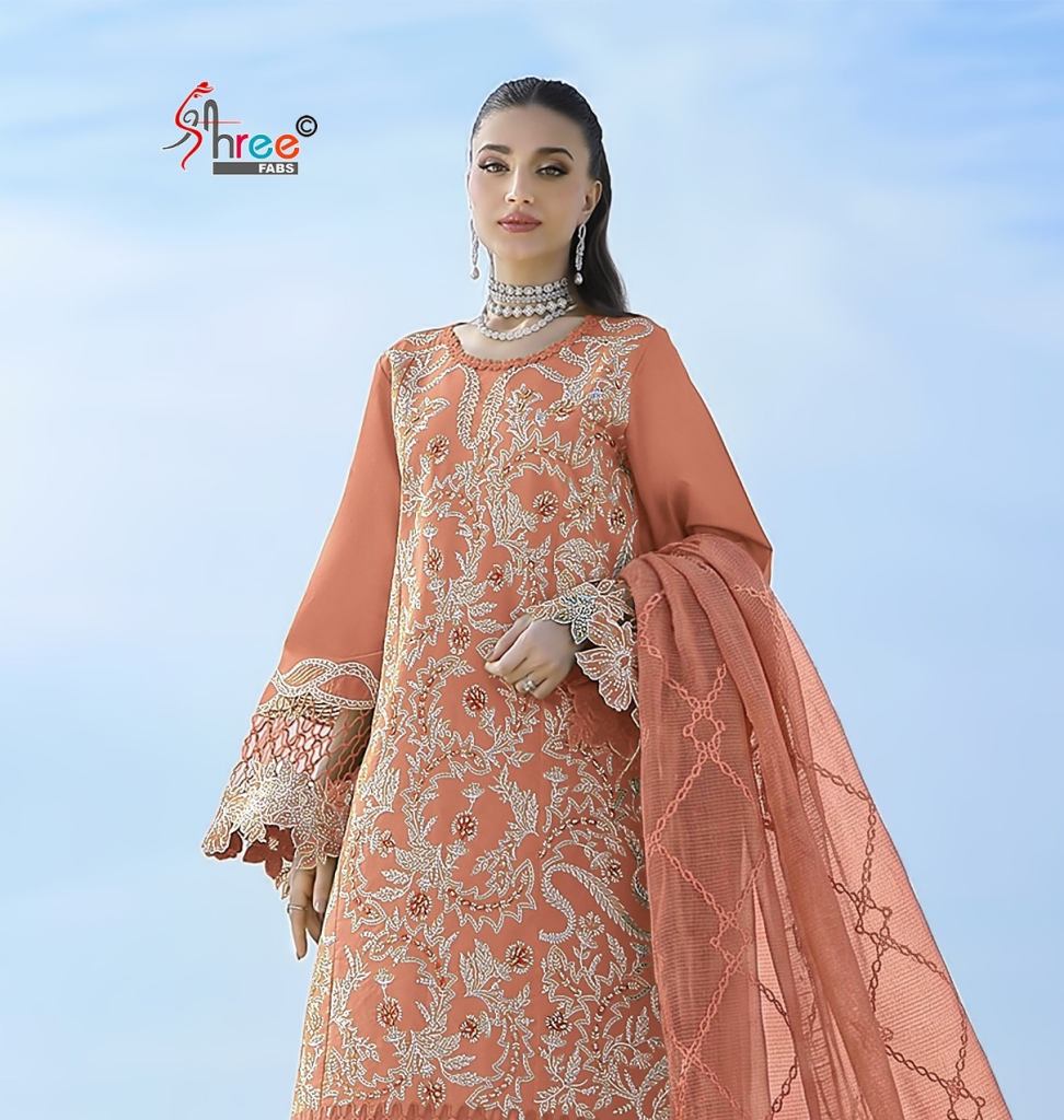 Shree Rang Rasiya Premium Lawn Vol 5 Kota Doriya Dupatta Embroidered Salwar Suit