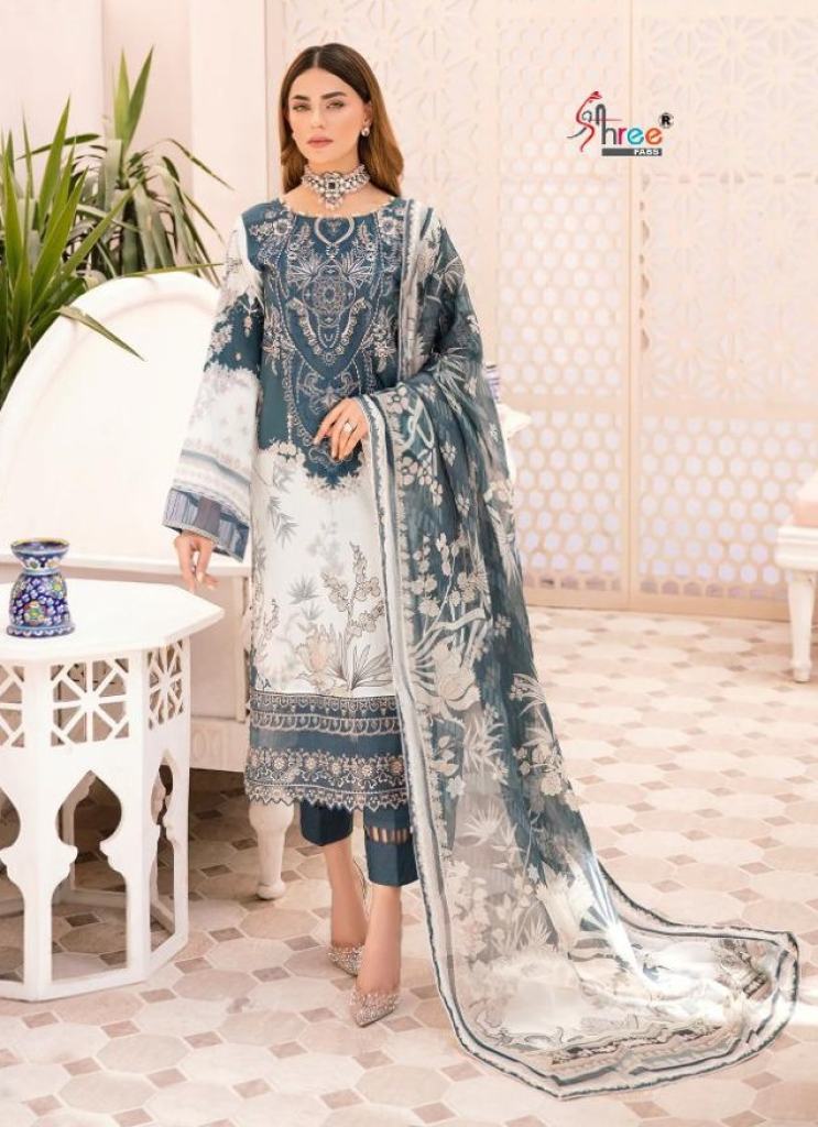 Shree Rangrez Luxury Lawn Collection Lawn Cotton Embroidery Pakistani Salwar Suits
