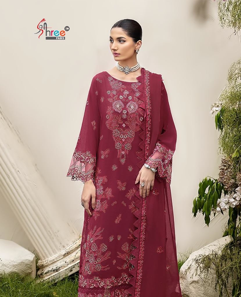 Shree Riwayat Embroidered Lawn Collection Vol 2 Kota Dupatta Salwar Suit