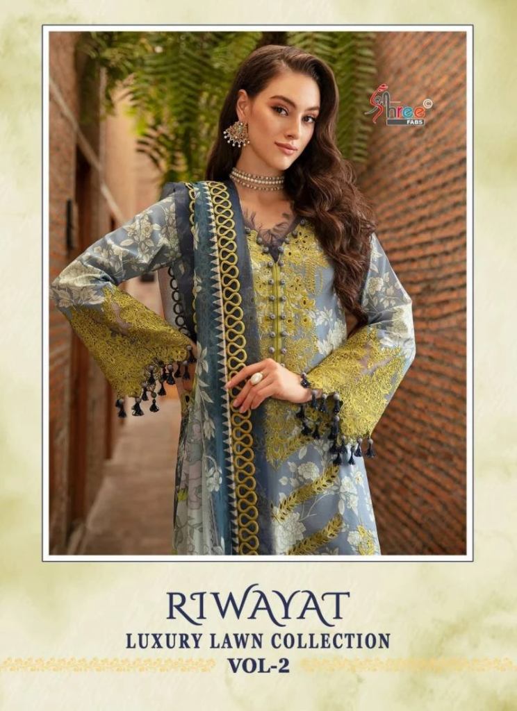 Shree Riwayat Luxury Lawn Collection Vol 2 Salwar Suits
