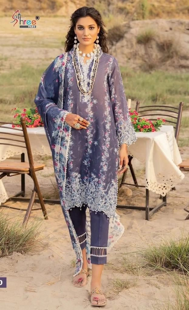 Shree Sana Safinaz Chikankari Lawn Cotton Embroidery Pakistani Suits 