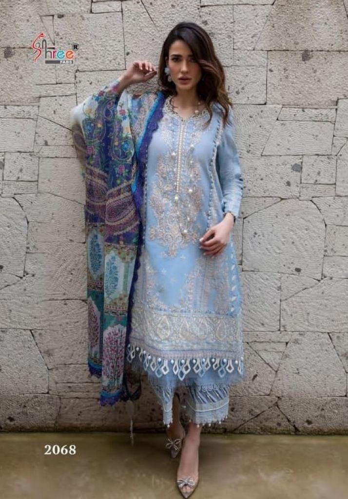 Shree Sana Safinaz Embroidered Lawn Collection Catalog Festive Wear Lawn Cotton Embroidery Pakistani Salwar Kameez
