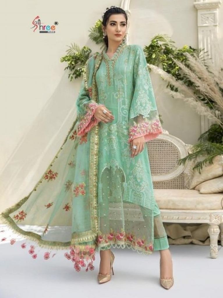 Shree  presents  Sateen Mariya B Nx Pakistani Salwar Suits Collection