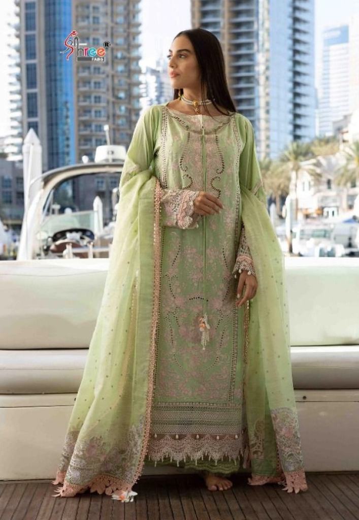 Shree Sobia Nazir Lawn Collection vol 8 Cotton Self Embroidery Pakistani Salwar Kameez