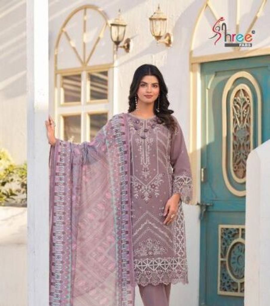 Shree Tasrif 1001 Cotton Dupatta Embroidered Salwar Kameez