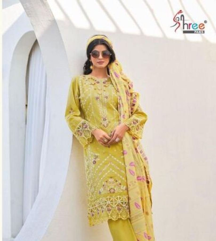 Shree Tasrif 1005 Cotton Dupatta Embroidered Salwar Kameez