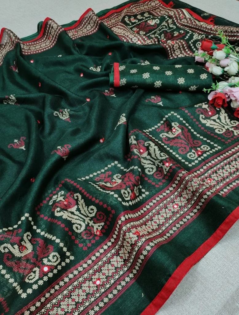 Shrishti 62 Casual Wear Printed Juthe Silk Saree 