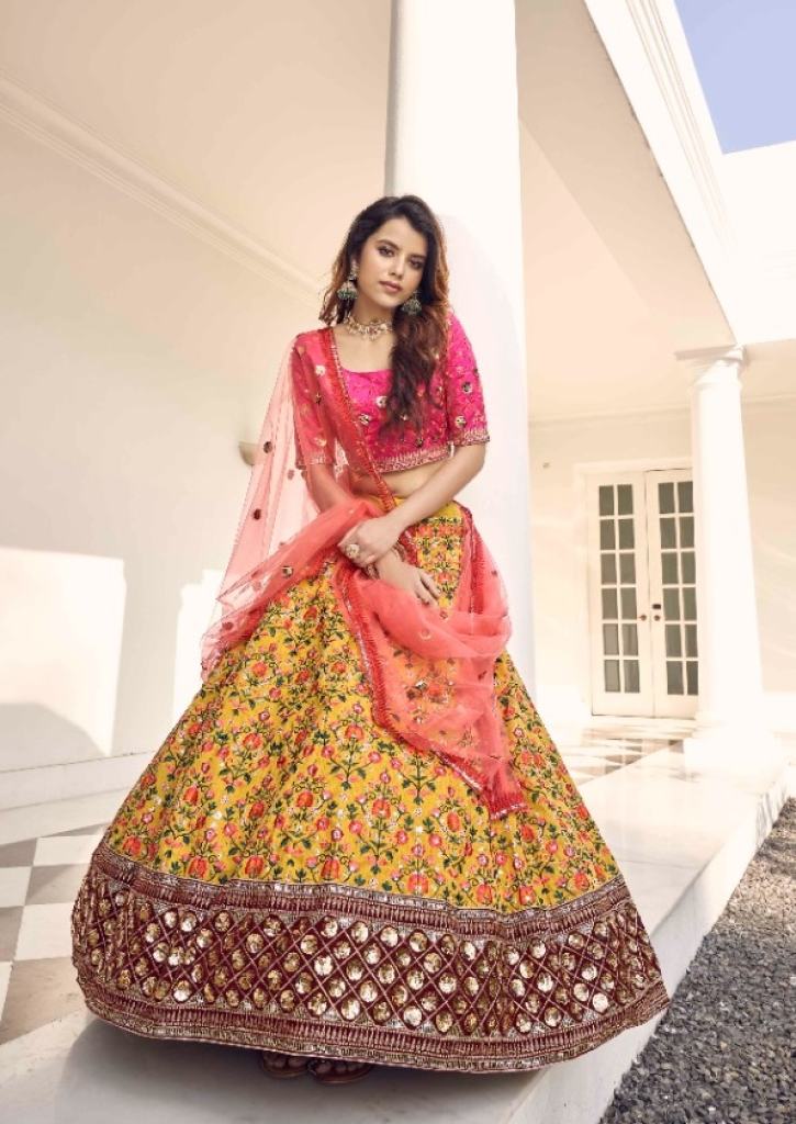 Shubhkala Guldasta Vol 11 Party Wear Silk Designers Lehenga Collection