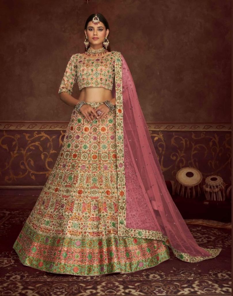 Shubhkala Veena Vol 1 Catalog Exclusive Bridal Wear Semi Stitched Lehenga Choli 