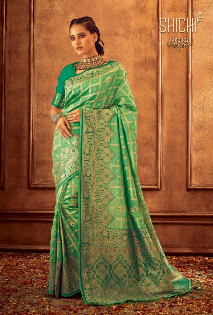 Sichi Nikhat Designer Banarasi Silk Saree Wedding Wear Collection