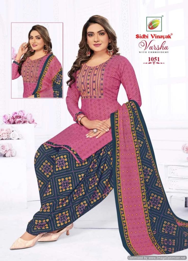 Sidhi Vinayak Varsha Vol 1 Cotton Printed Daily Wear Ready Made Salwar Suit 