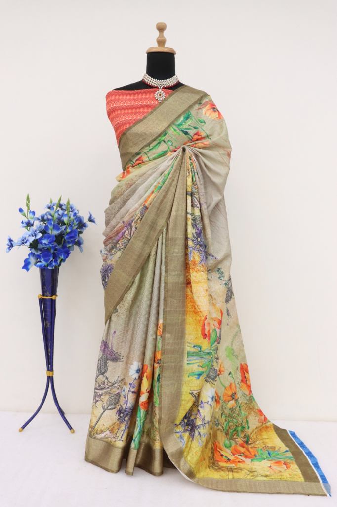 Sindhura Jalpa Sarees Lichi Jacquard Silk Saree 