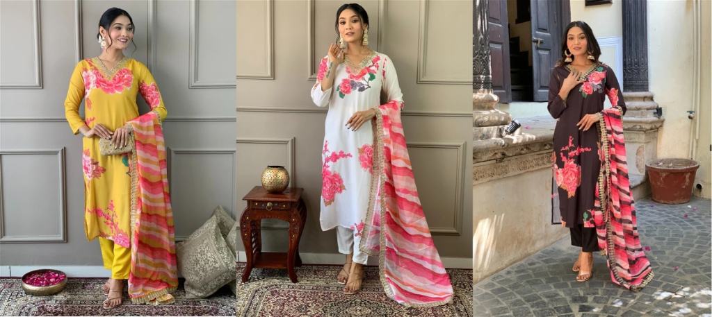 Muslin With Heavy Neck Design Salwar Suit